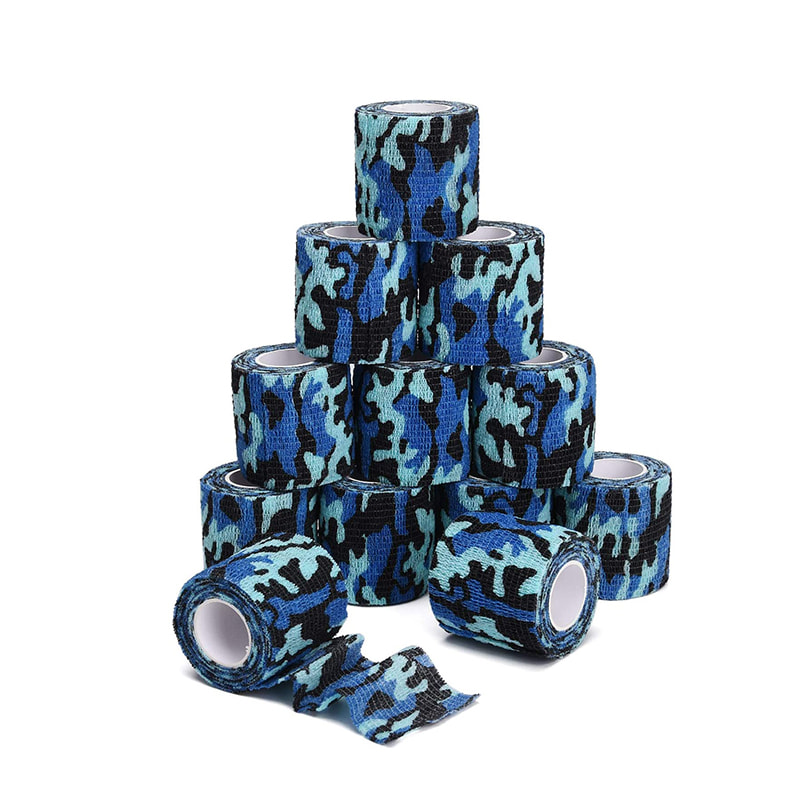 Bandagem coesa adesiva flexível e respirável para primeiros socorros para animais de estimação