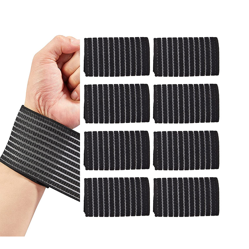 Bandagem elástica de compressão respirável para pulso