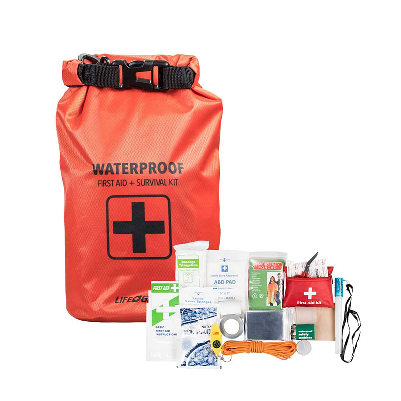 Saco seco impermeável Saco de primeiros socorros para pesca Caiaque Passeios de barco Natação Acampamento