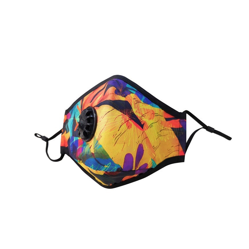 Máscara de algodão reutilizável respirável ajustável para pintura artística com filtro 