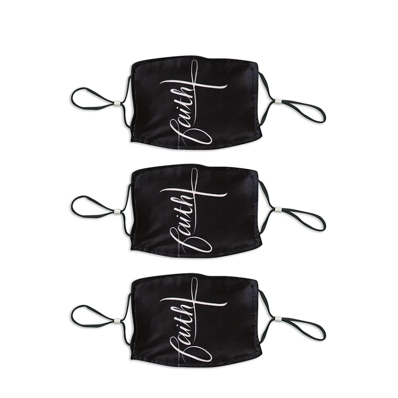 Sorteio de publicidade Máscara de algodão de pano plano de 2 camadas 