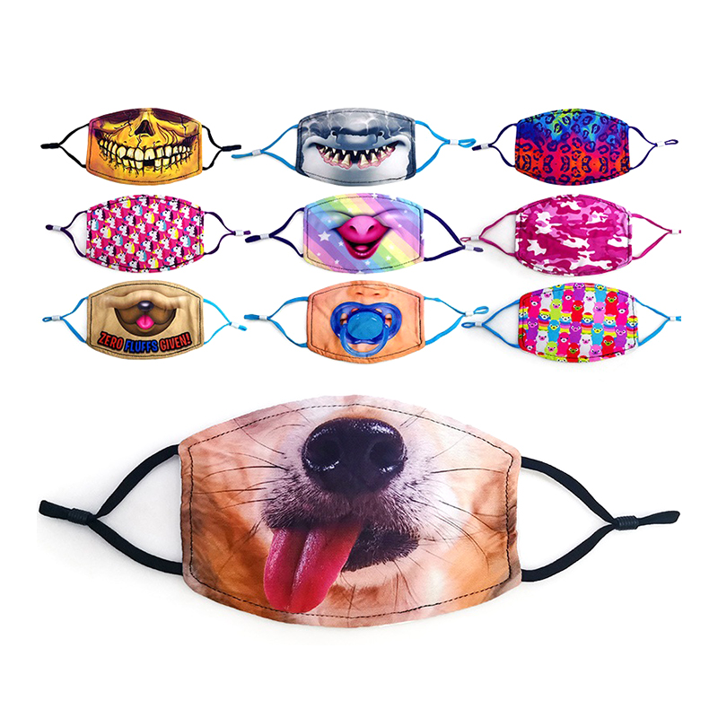 Máscara de algodão personalizada popular para festas e feriados 