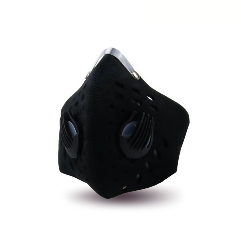 Respirador preto reutilizável lavável da moda para andar de moto
