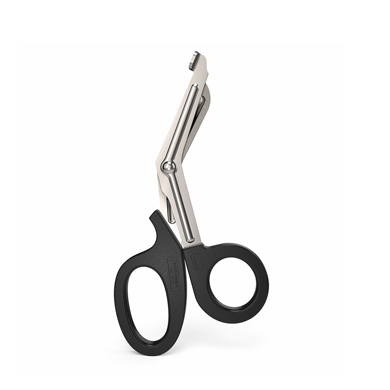 Tesoura de bandagem preta médica de emergência 