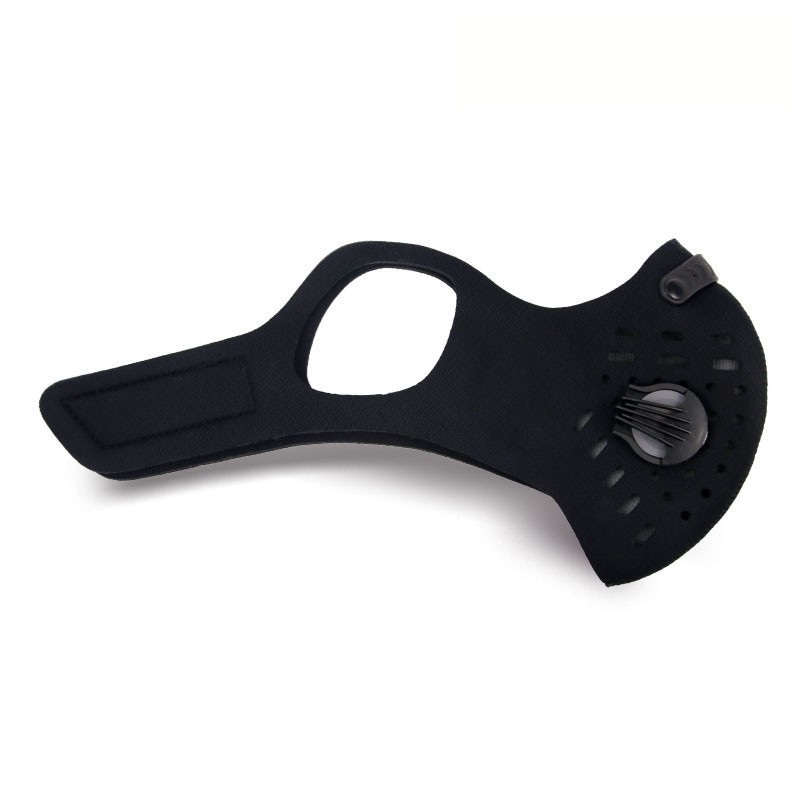 Máscara de ciclismo facial à prova de poeira e poluição com filtro e válvula 