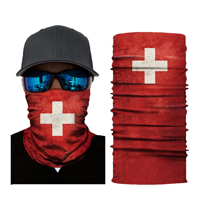 Máscara de ciclismo bandana de algodão personalizada para proteção facial 