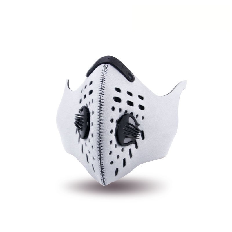 Máscara de ciclismo à prova de frio e vento para inverno com filtros e válvula