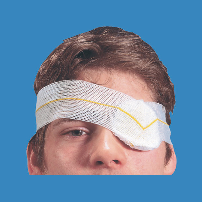 Almofada para os olhos com alça de malha